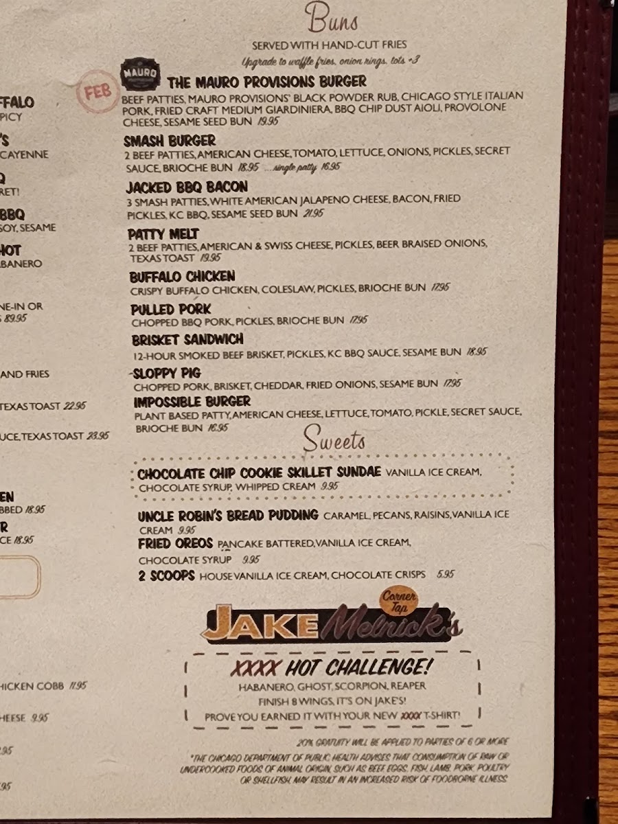Jake Melnick's Corner Tap Menu - Image 5